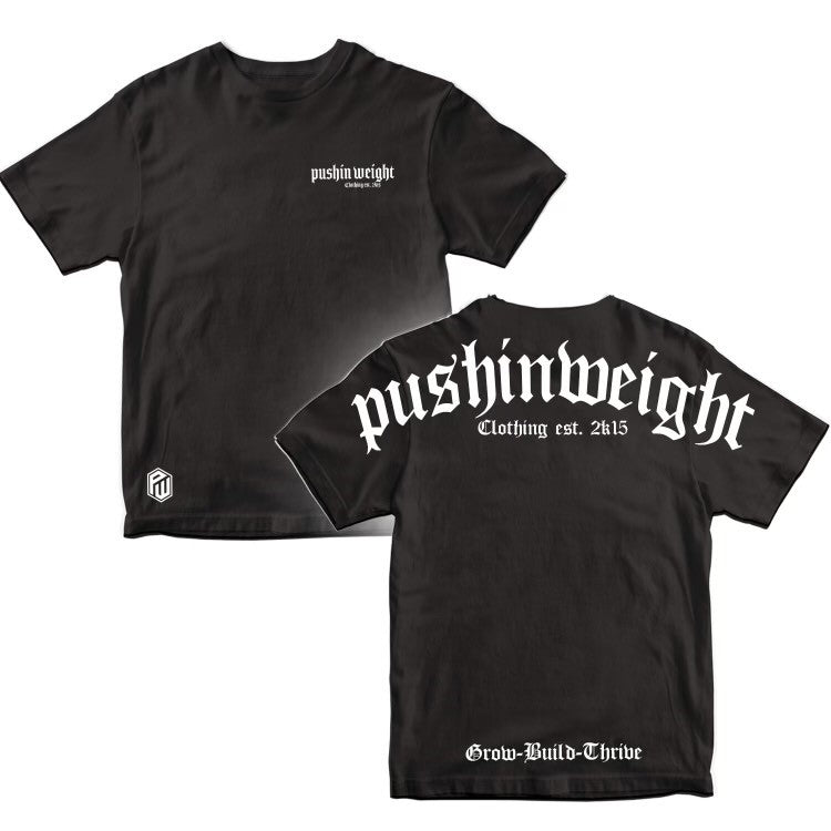 OG Classic Fit Oversized PW T Shirt -Grow -Build -Thrive Collection